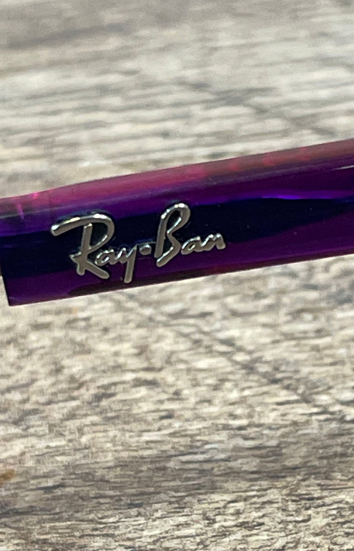 Ray-Ban Kids RB1555 3666 Eyeglasses Violet Purple Square Frames 48-16 130