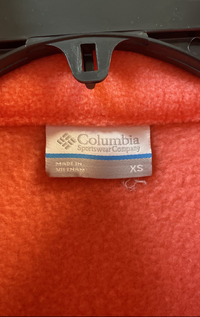 Columbia Girls Benton Springs Full Zip Fleece Jacket Pink Sz XS