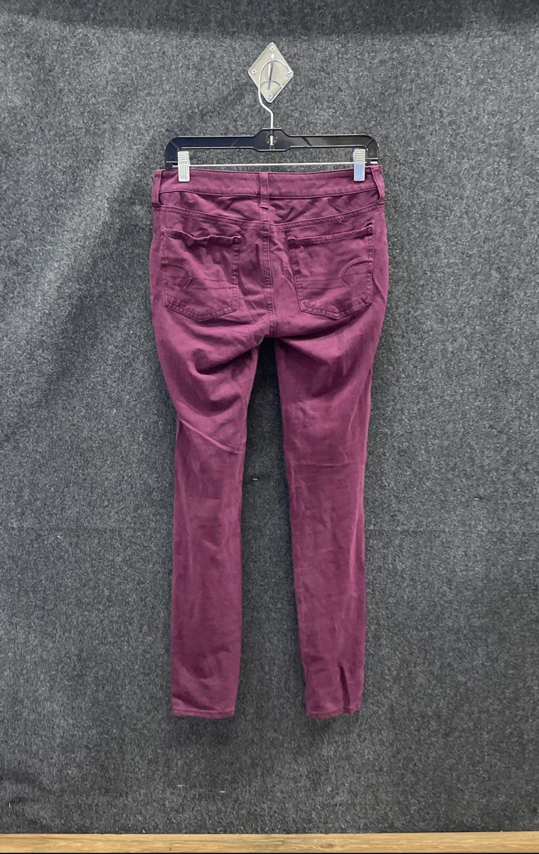 American Eagle Women's Purple Jegging Super Stretch Skinny Pants Sz 6