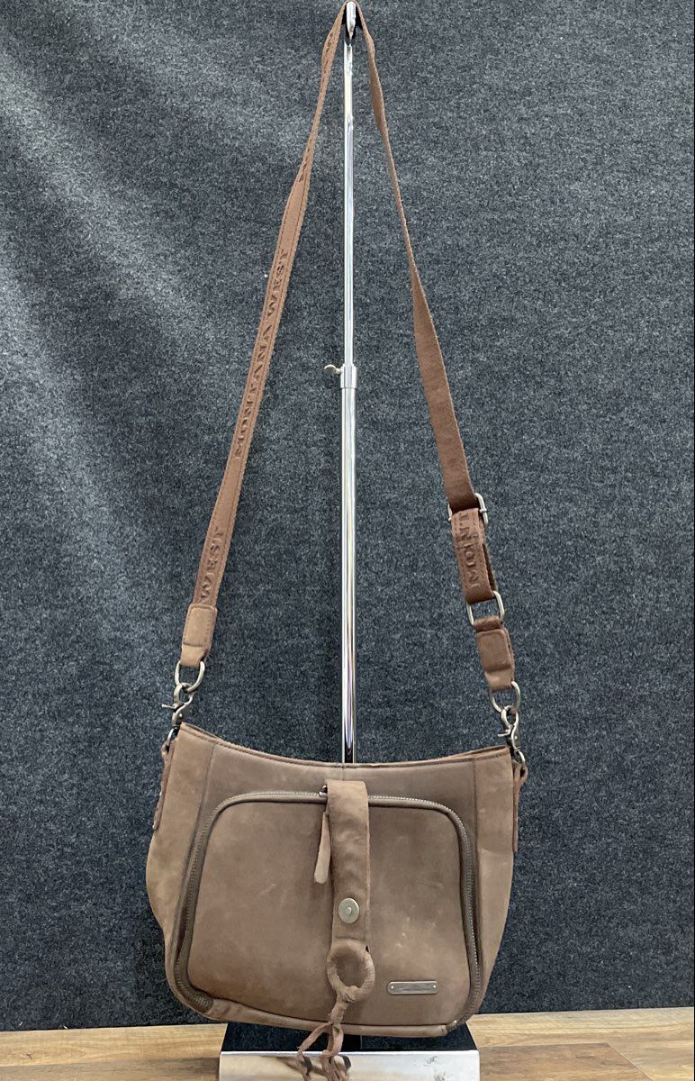 Montana West Brown Western Studded Fringed Crossbody Shoulder Bag Handbag