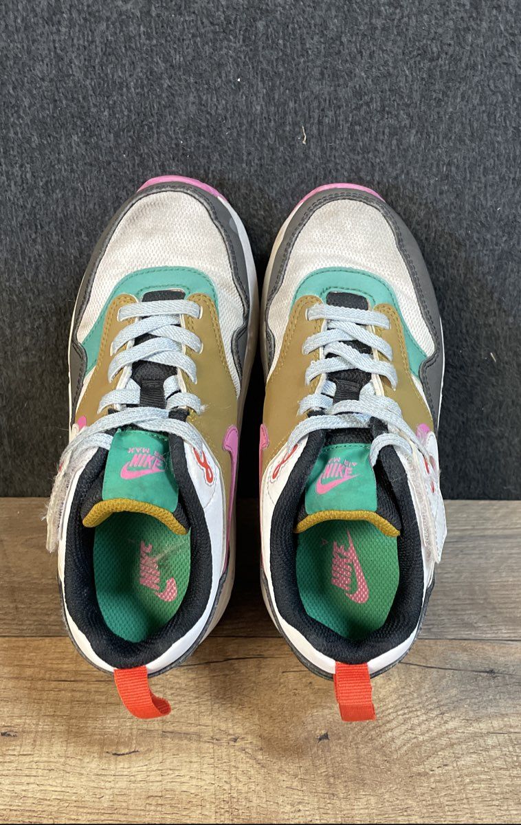 Nike Air Max 1 SC Multicolor Velcro Strap Kids Sneakers Size 13C