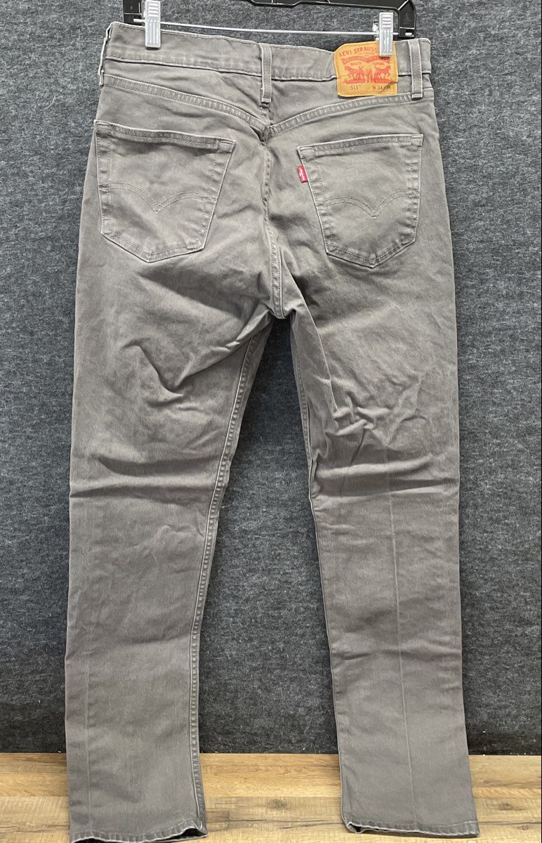 Levi's Men's 511 Slim Fit Gray Denim Jeans Size 34x34