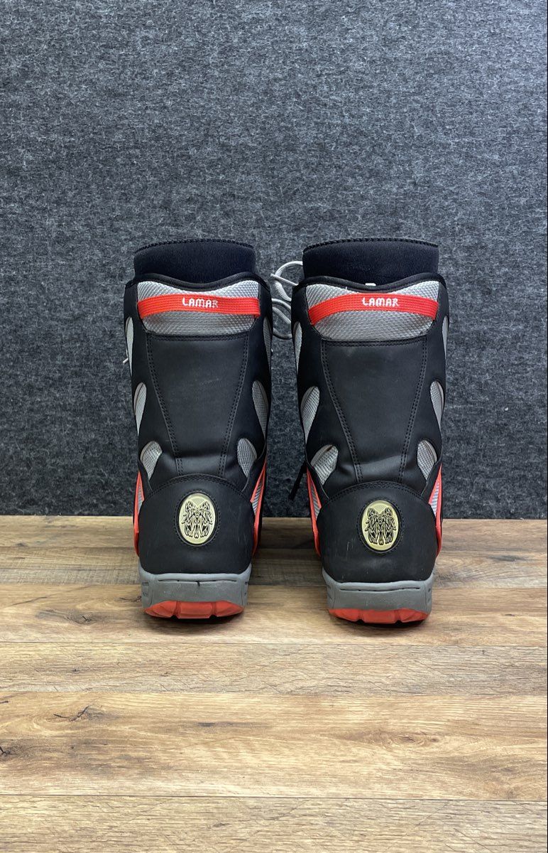 Lamar Snowboard Boots Black Grey Red Mens Size 12