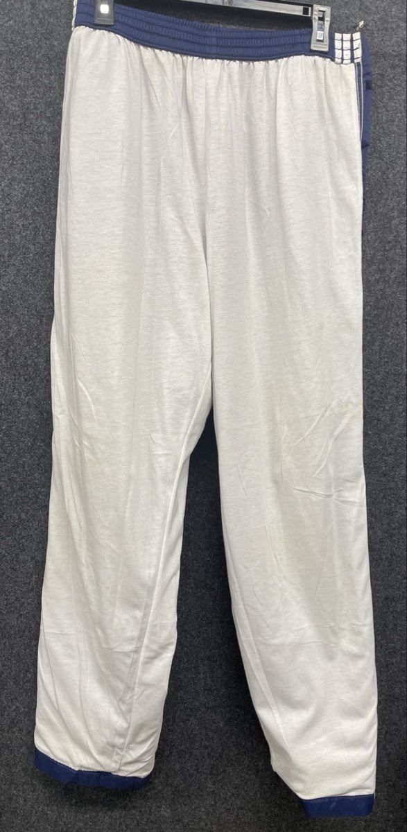 Vintage 90s Adidas Snap Tearaway Nylon Track Pants Blue Sz 2XL