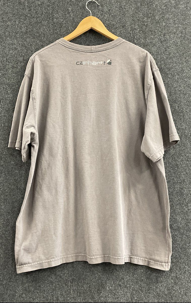 Carhartt Men's Gray Original Fit K195 Graphic Logo Short Sleeve T-Shirt Sz XL