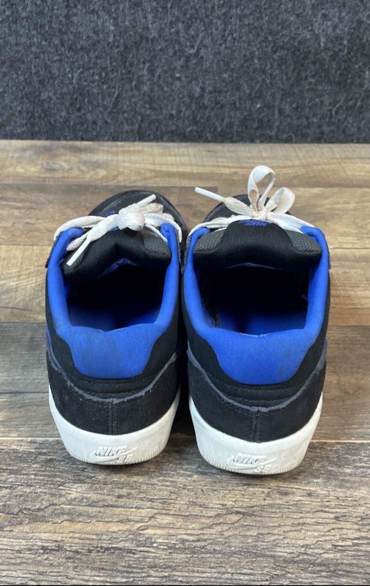 Nike SB Force 58 Black Hyper Royal Skateboarding Shoes Size 7