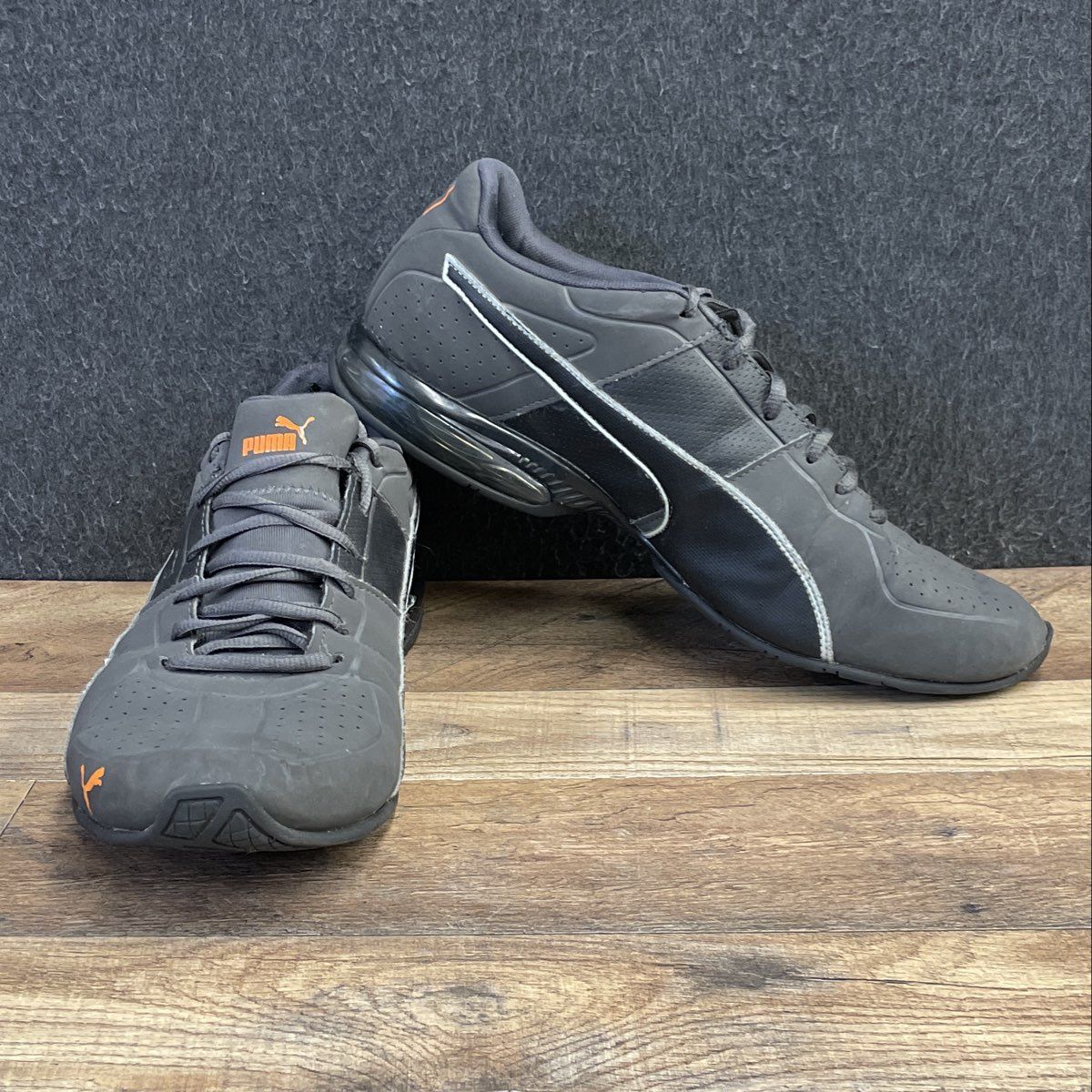 Puma Tazon 6 Fracture FM Black Shadow Orange Men's Training Shoes Size 13