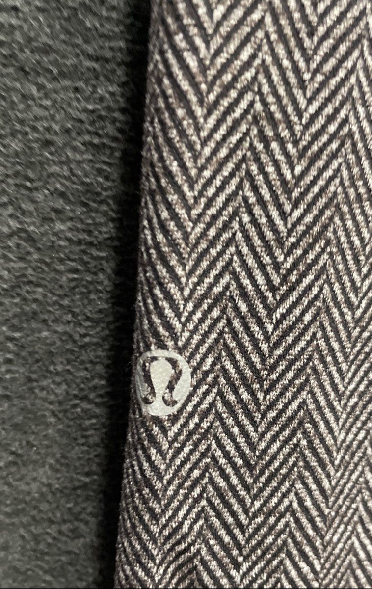 Lululemon Women's Black Gray Herringbone Yoga Leggings Sz 6