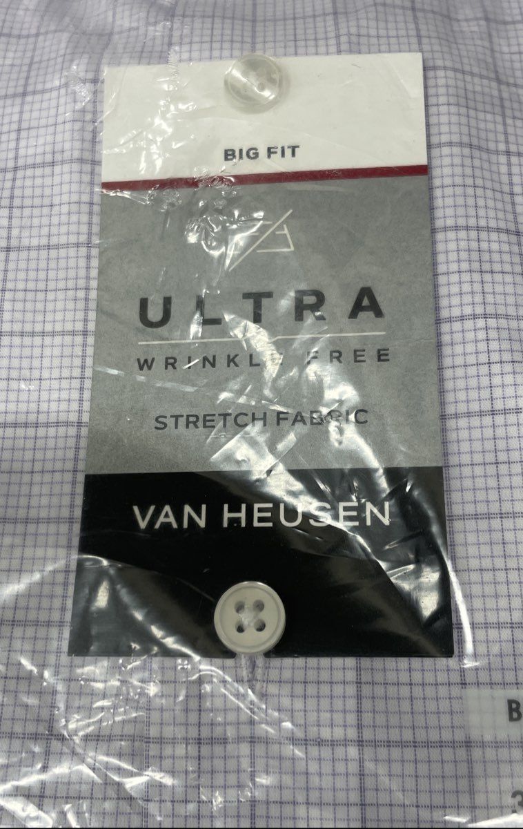 Van Heusen Men's Big Fit Dress Shirt Purple Rose Flex Collar Stretch NWT 19