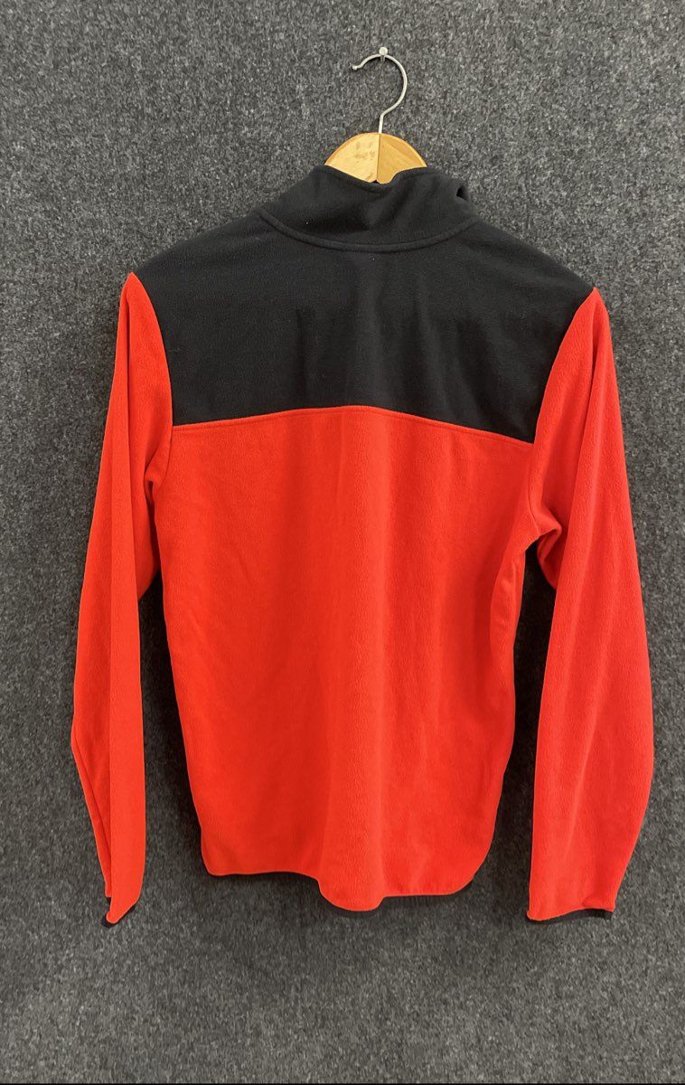 The North Face Men's Red Black TKA Glacier 1/4 Zip Fleece Pullover Size M