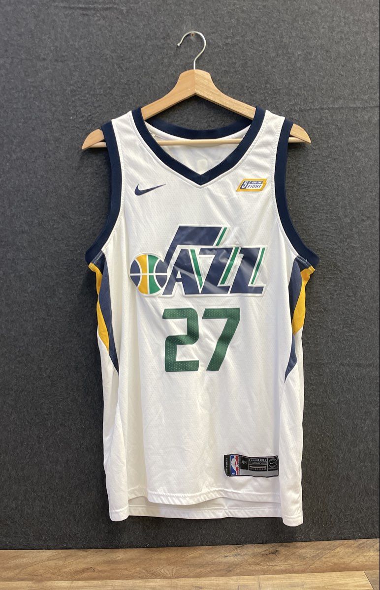 Nike Men's Utah Jazz Rudy Gobert 27 Swingman Jersey White Association Sz 48 L