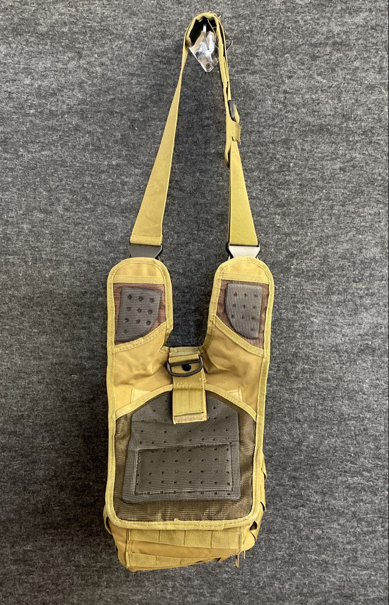 Unbranded Tan Tactical Sling Backpack MOLLE Webbing EDC Medium