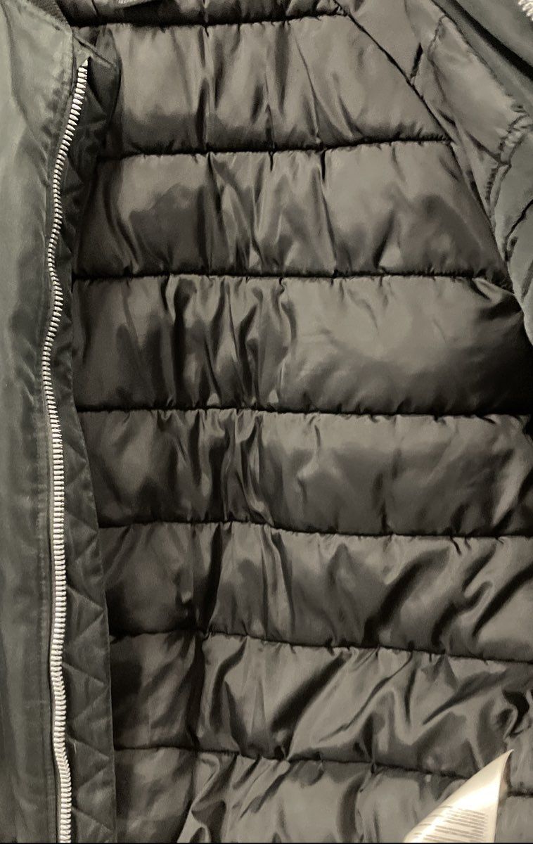 Jordan Boys Black Bomber Jacket Wings Logo Quilted MA-1 Size L 12-13 Yrs