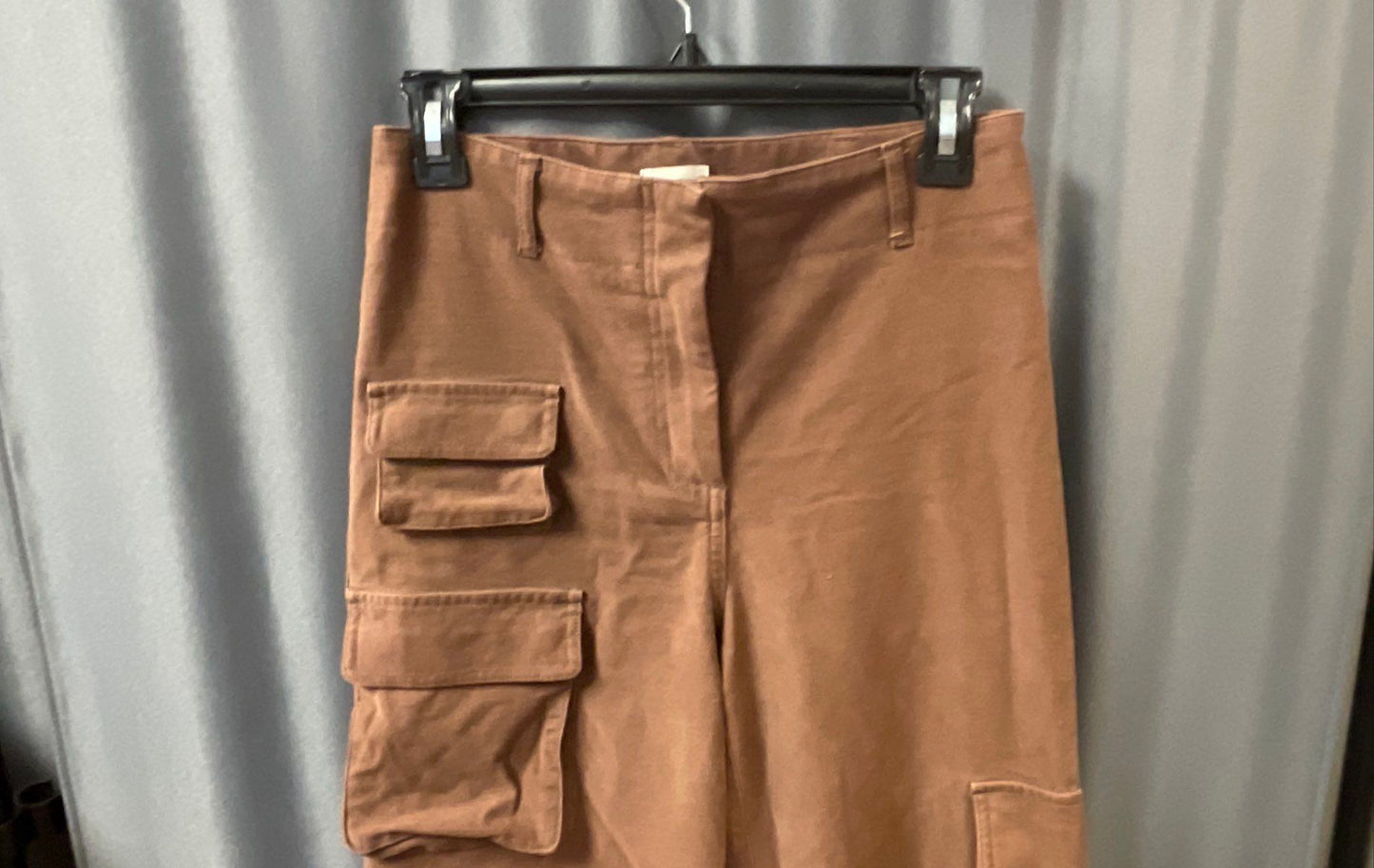 Wilfred Free Women's Brown High Rise Wide Leg Picture Cargo Pants Size 4 94891