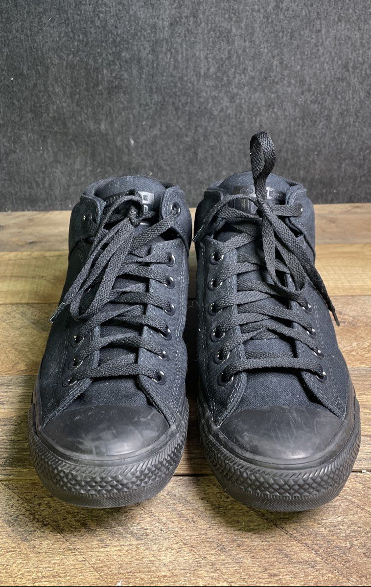 Converse Chuck Taylor All Star High Street Triple Black Sneakers Size M10 W12
