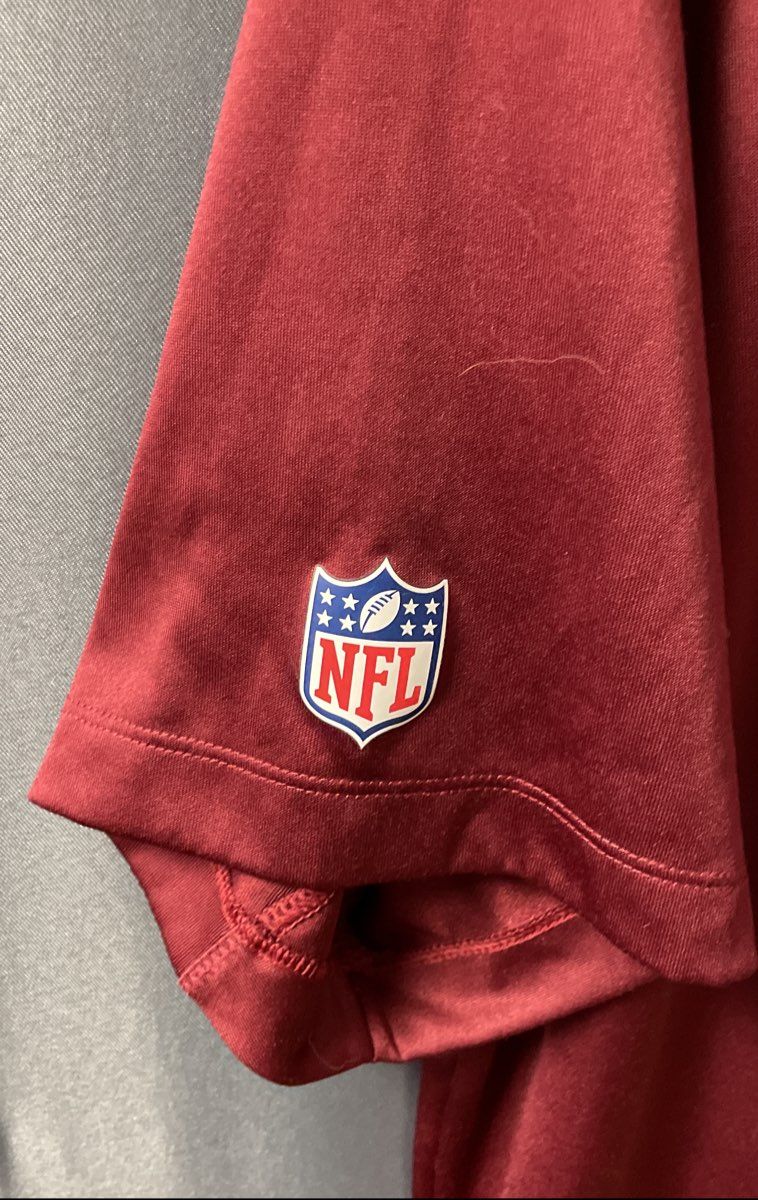 Nike Men's Washington Redskins NFL On Field Dri-Fit Polo Burgundy Sz XL