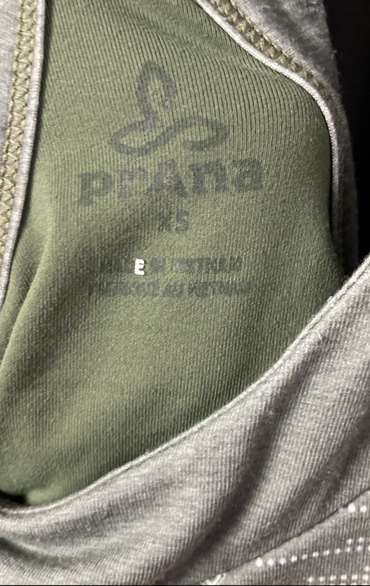 Prana Women's Green Geometric Print Racerback Yoga Maxi Dress Shelf Bra Sz XS