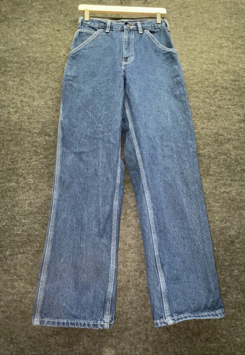 Carhartt Men's B13 Loose Fit Carpenter Dungaree Jeans Dark Stone Blue Sz 28x32