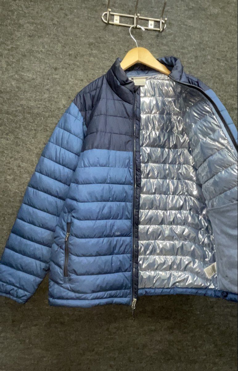 Columbia Men's Blue Two-Tone Omni-Heat Quilted Puffer Jacket Sz L