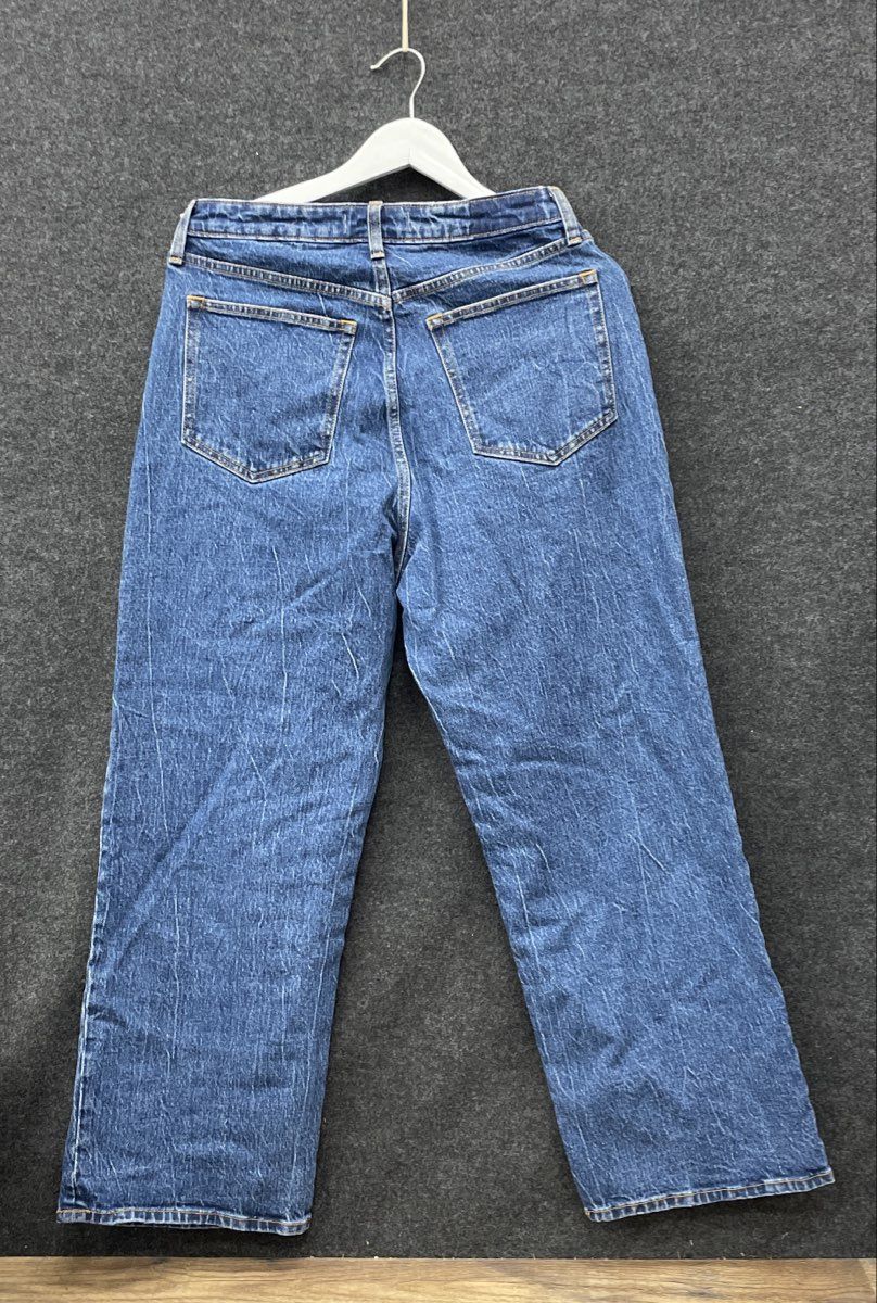 Abercrombie & Fitch Women's '90s Relaxed High Rise Curve Love Jeans Blue Sz 30