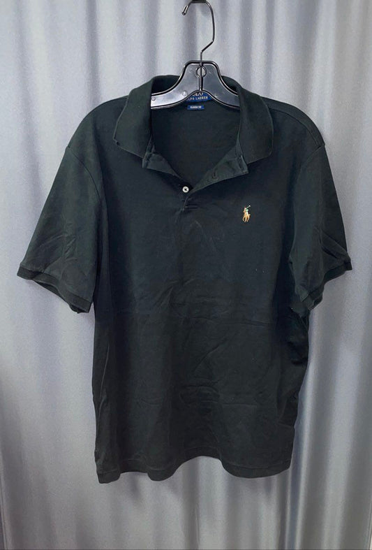 Polo Ralph Lauren Men's Black Short Sleeve Collared Polo Shirt Size L