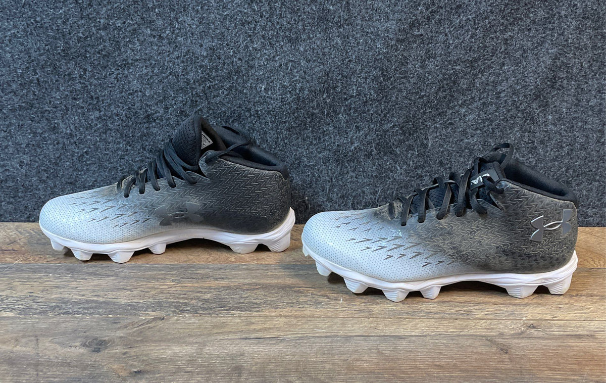 Under Armour Blur Select MC Black White Gradient Football Cleats Size 10 W