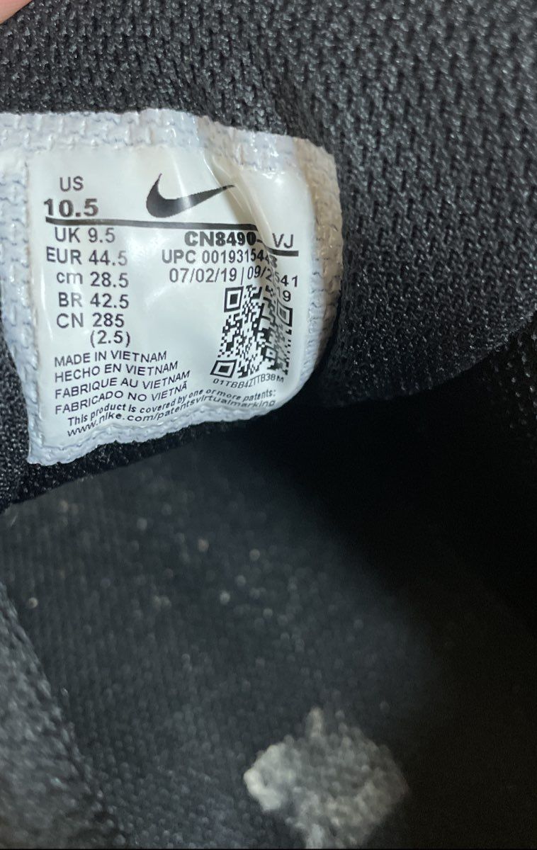 Nike Air Max 90 Triple Black Men's Sneakers Size 10.5