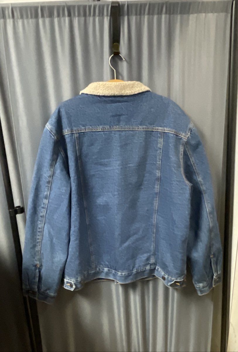 C.E. Schmidt Workwear Men's Blue Sherpa Lined Denim Trucker Jacket Sz 3X