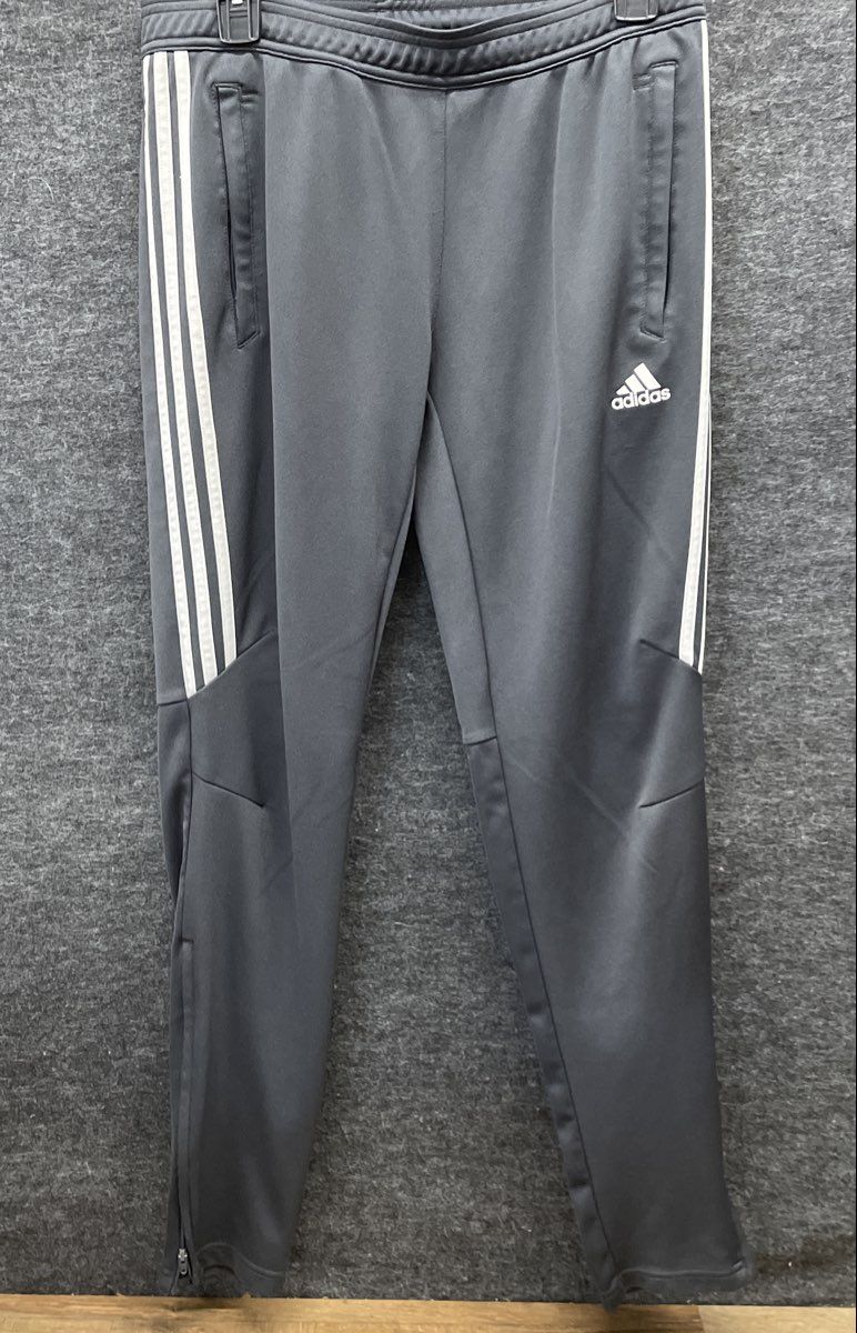 Adidas Men's Tiro Climacool Track Pants Black 3-Stripe Zipper Cuff Sz M