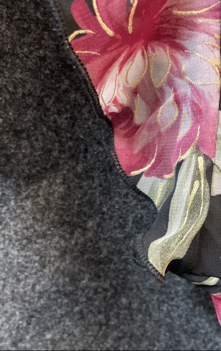 Alexa B. Nites Women's Plus Size 20W Black Pink Floral Faux Wrap Dress NWT