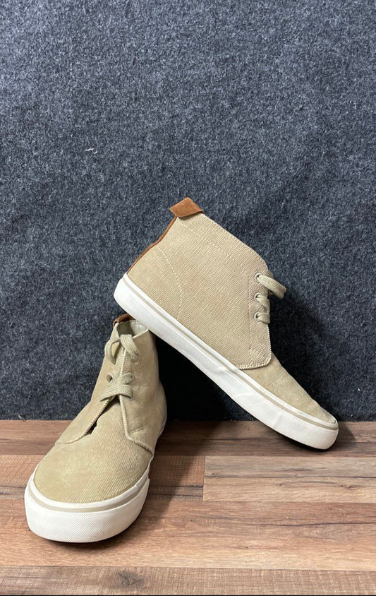 Polo Ralph Lauren Talin Tan Corduroy High Top Sneakers Men's Size 9 D