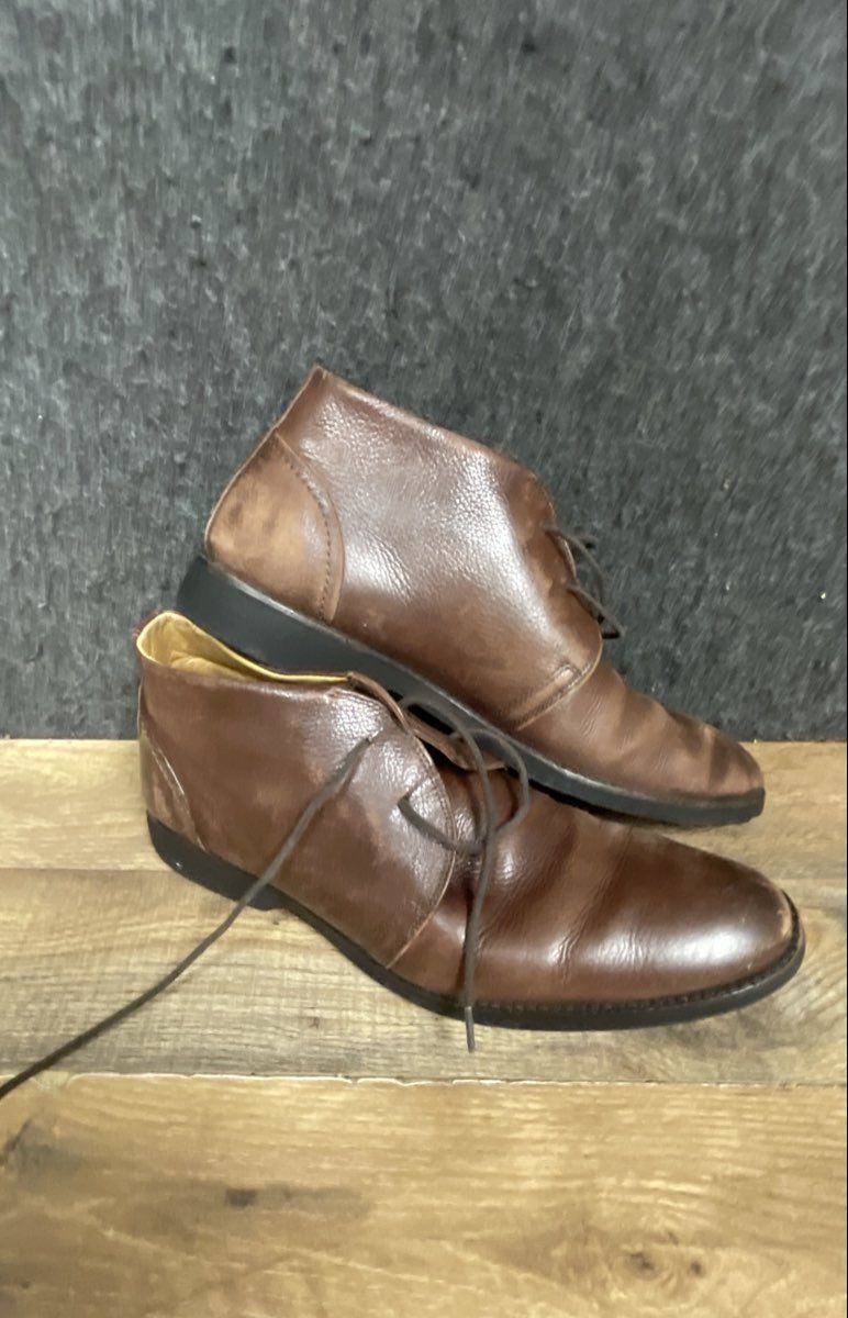 Marc Joseph New York Men's Brown Leather Chukka Boots Size 10.5