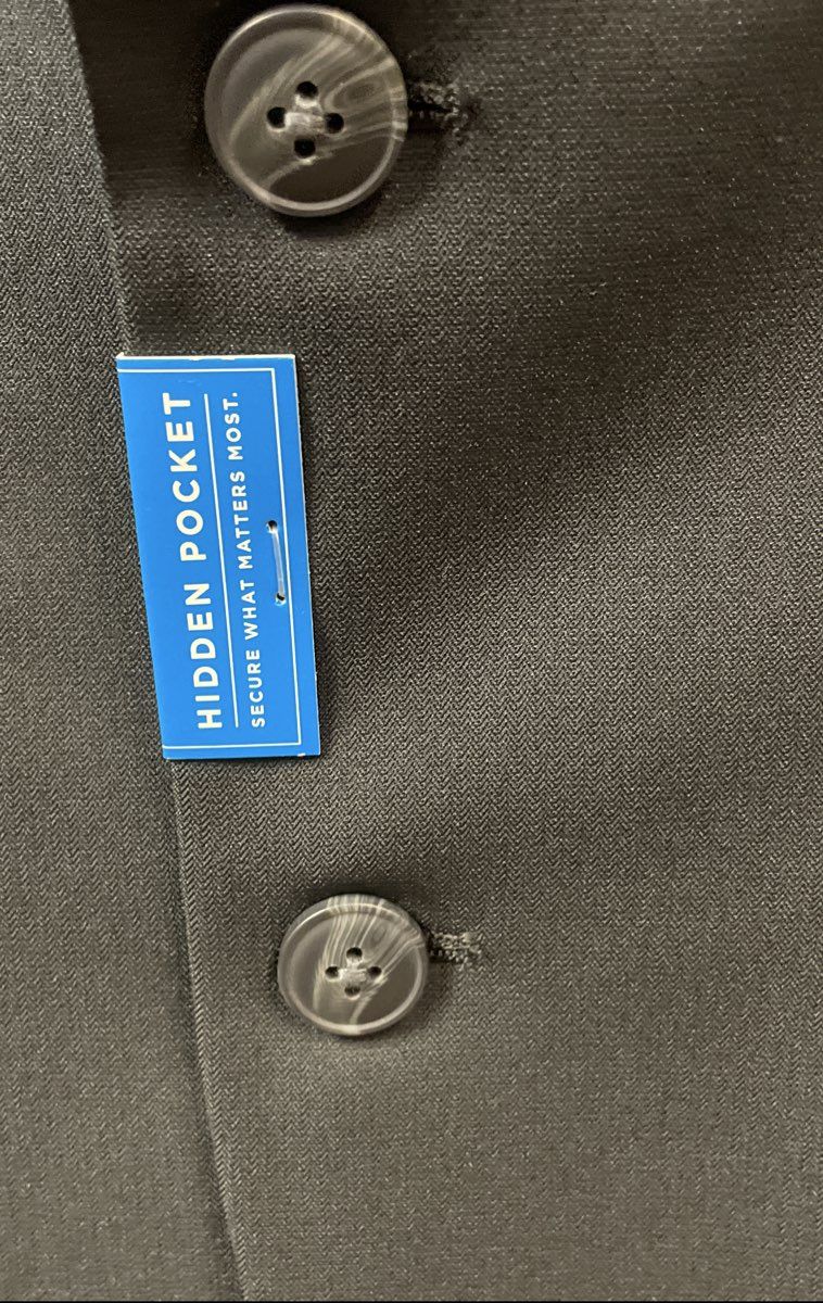 Haggar Men's Black Slim Fit FlexRight CoolRight Suit Coat NWT Sz 38S