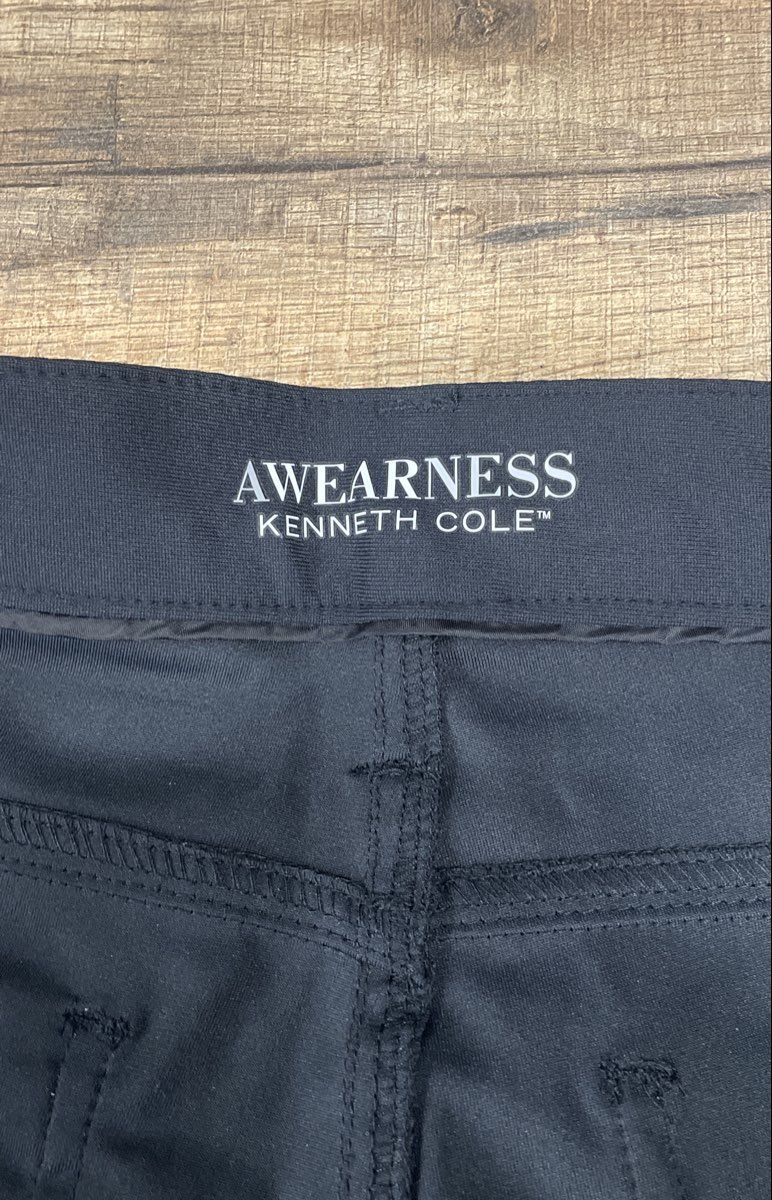 AWearness Kenneth Cole Men's Black Stretch Tech 5 Pkt Pant Slim Fit 40x34 NWT