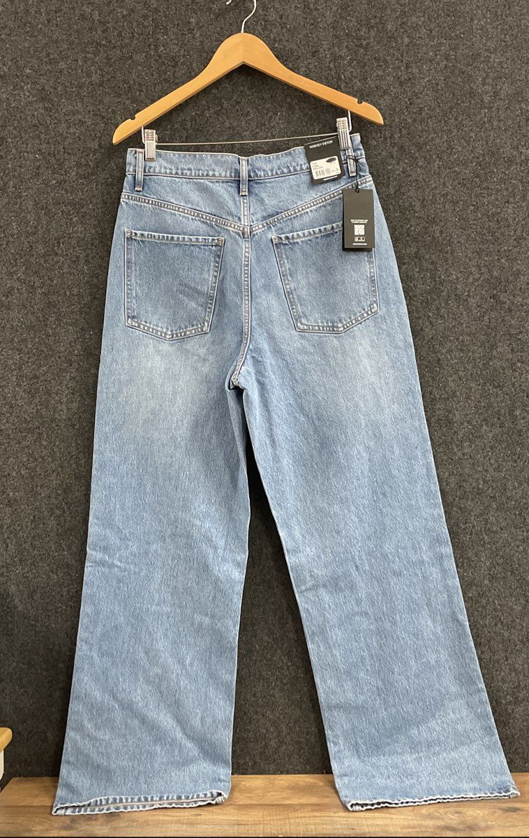 Nobody Denim Women's Grace Jean Light Blue Ultra High Rise Wide Leg NWT Sz 30