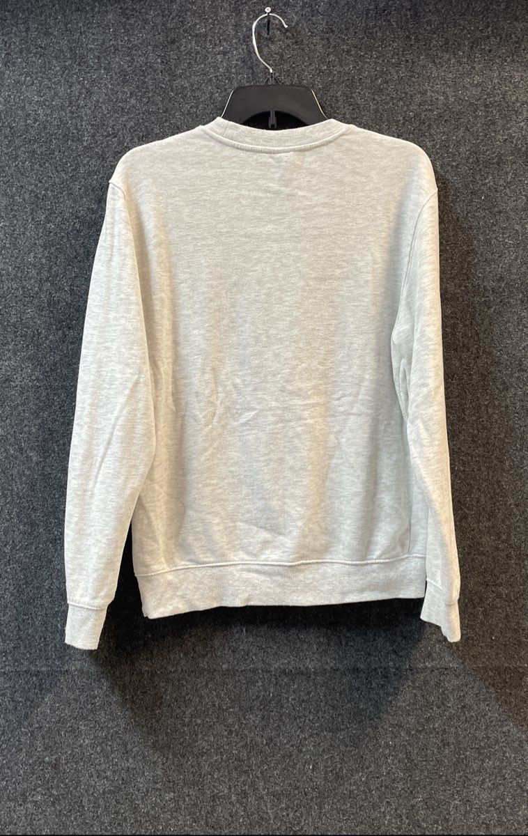 Goat USA Men's Crewneck Sweatshirt Gray Heather Embroidered Logo Chuck Sz S