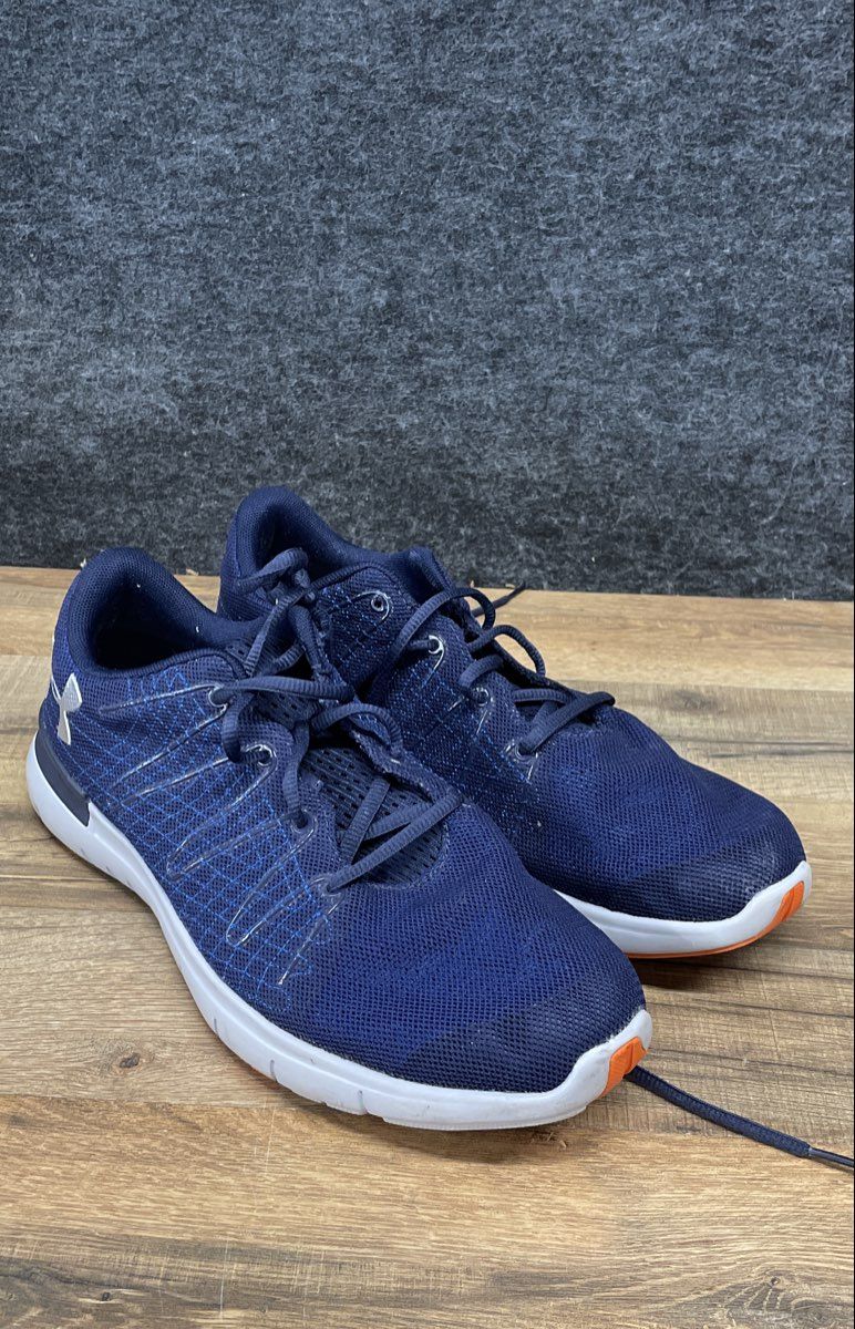 Under Armour Thrill 3 Navy Blue White Men's Running Shoes Size 10.5