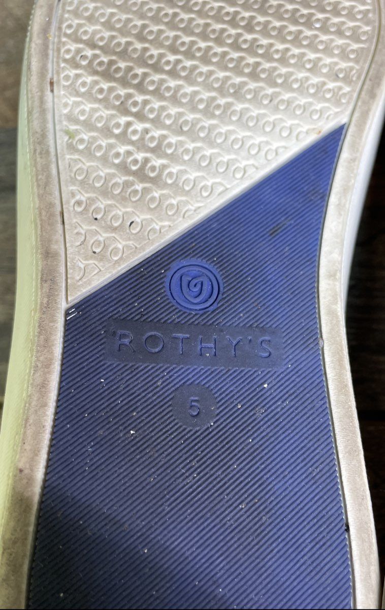 Rothy's Women's The Sneaker Fig Purple Knit Slip On Shoes Size 5