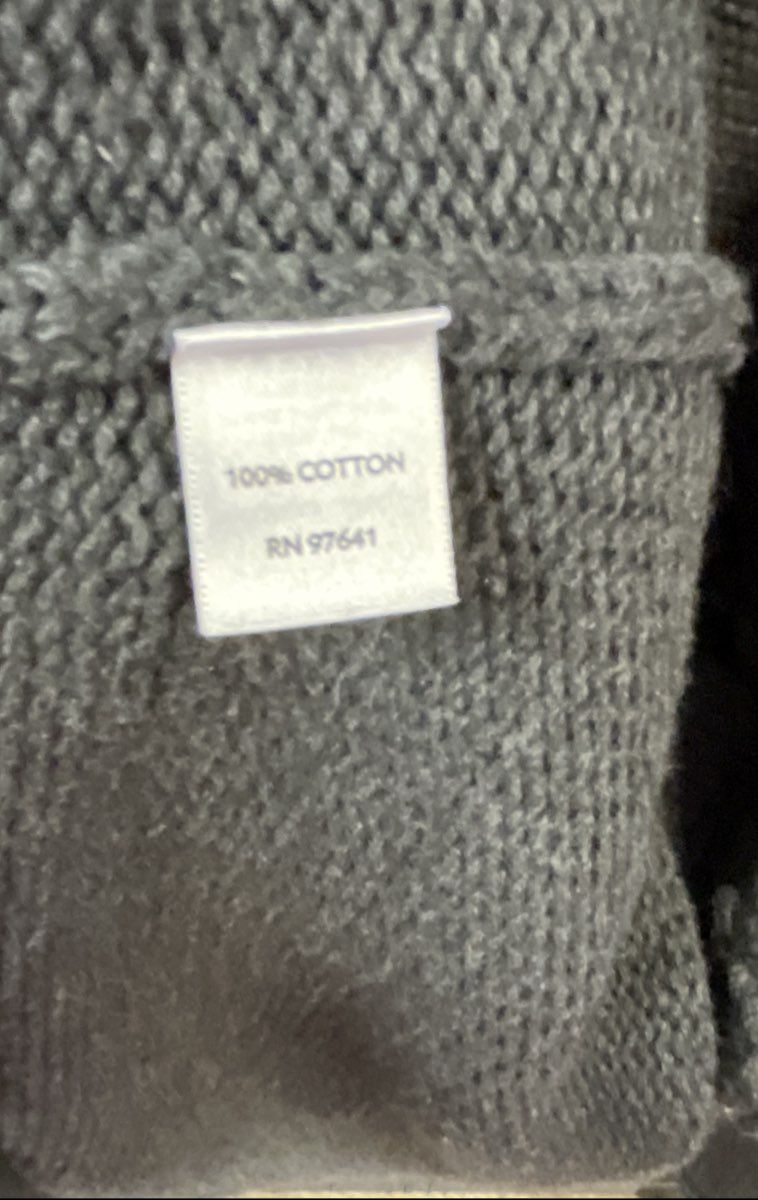 J. Jill Women's Gray 100% Cotton Button Front V-Neck Ruffle Cardigan Size L
