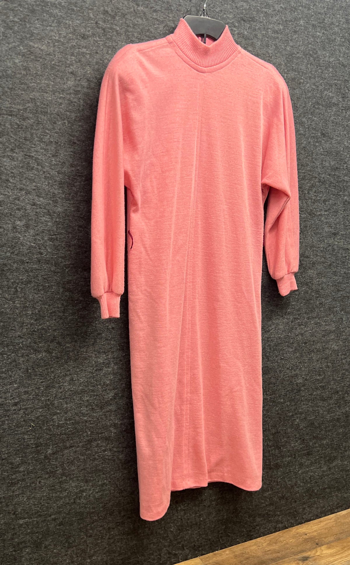 Henry Lee Women's Vintage 80s Pink Mock Neck Maxi Dress Petites Size 10