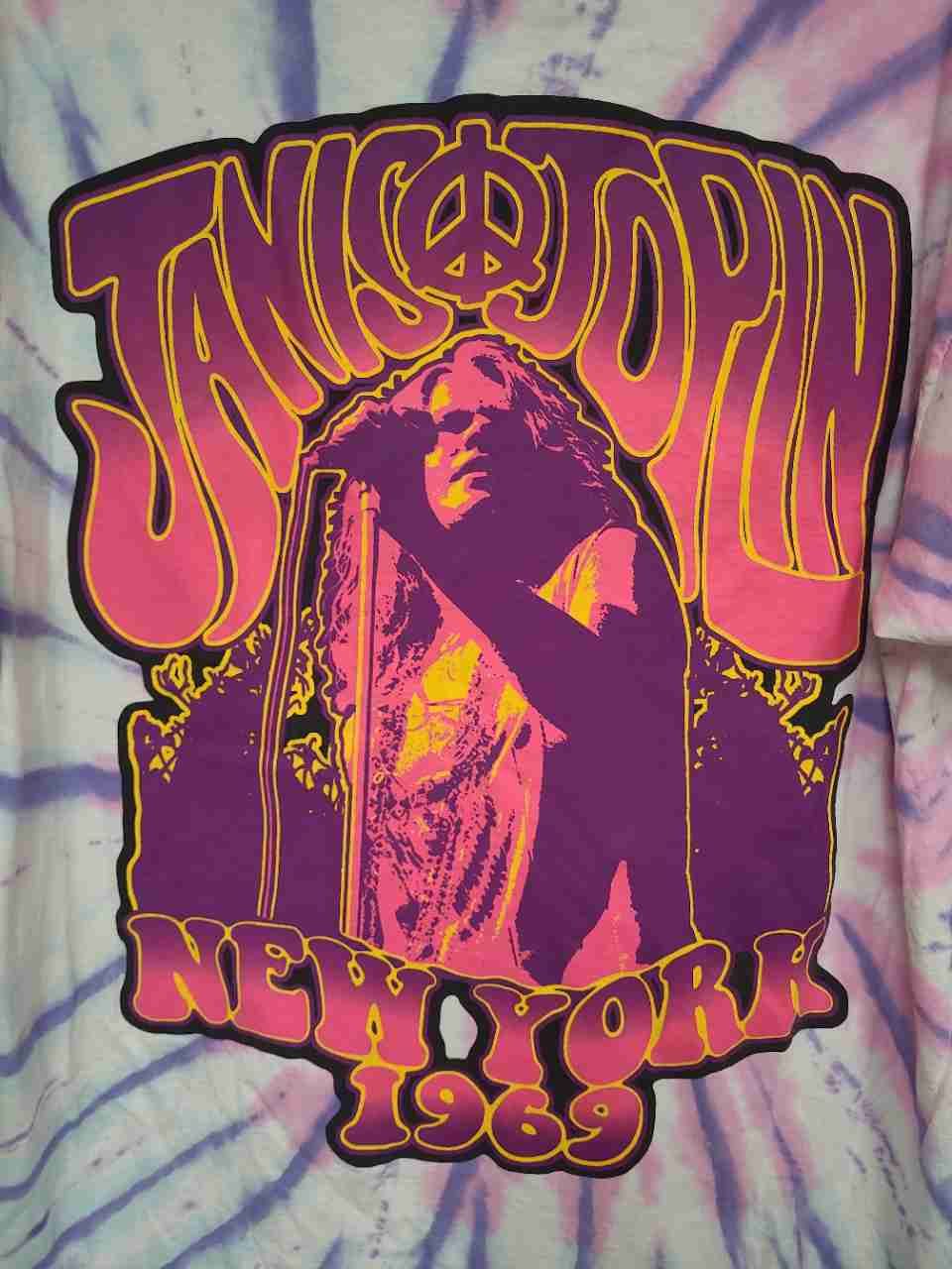 Janis Joplin New York 1969 Tie-Dye T-Shirt Reprint Get Down Art Sz XL
