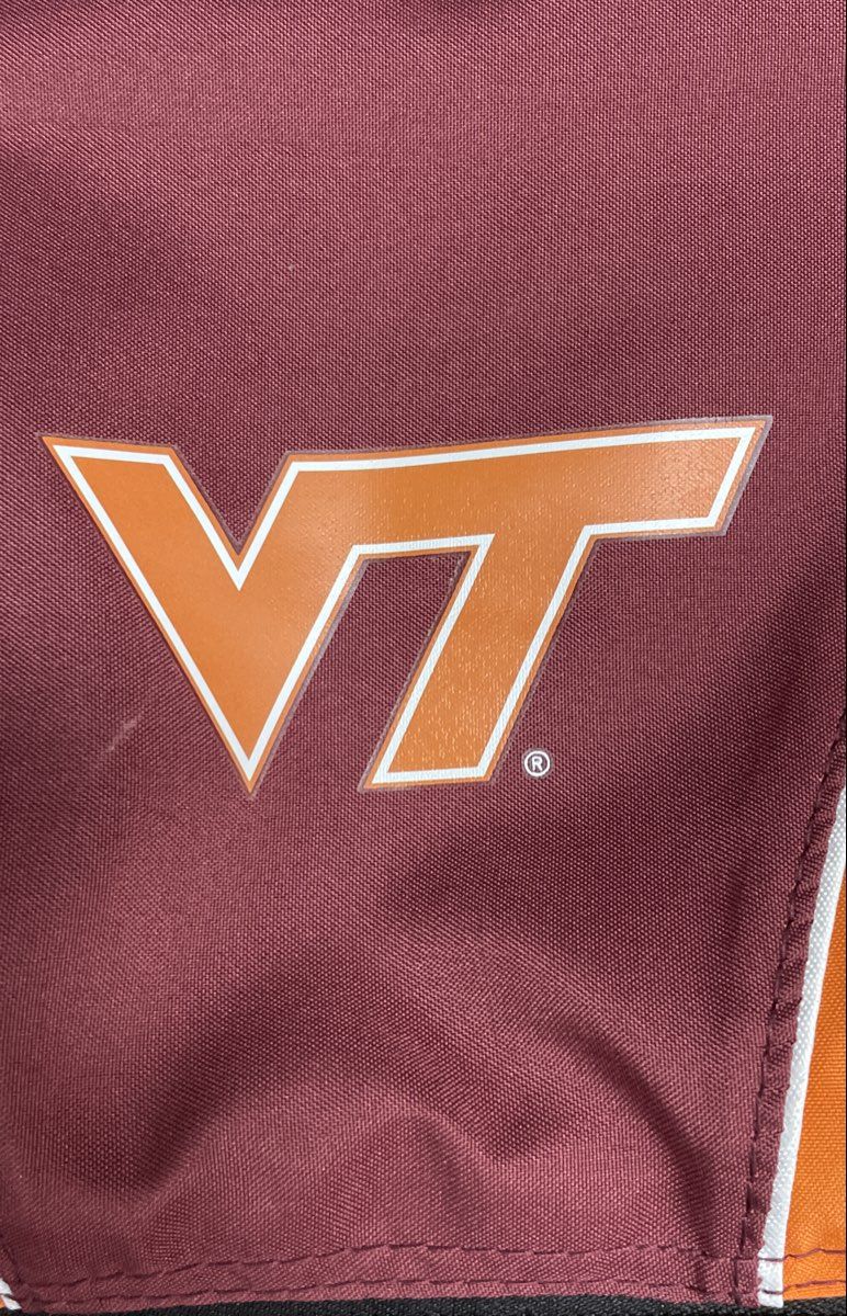 Logo Brands Virginia Tech Hokies Sprint Backsack Drawstring Bag Maroon NWT