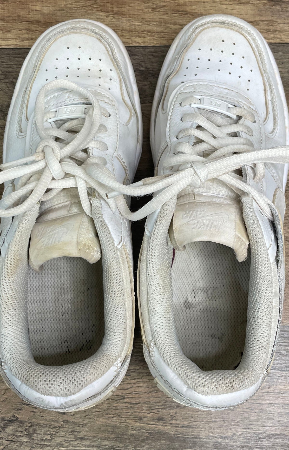 Nike Air Force 1 Shadow Triple White Women's Sneakers Size 8.5