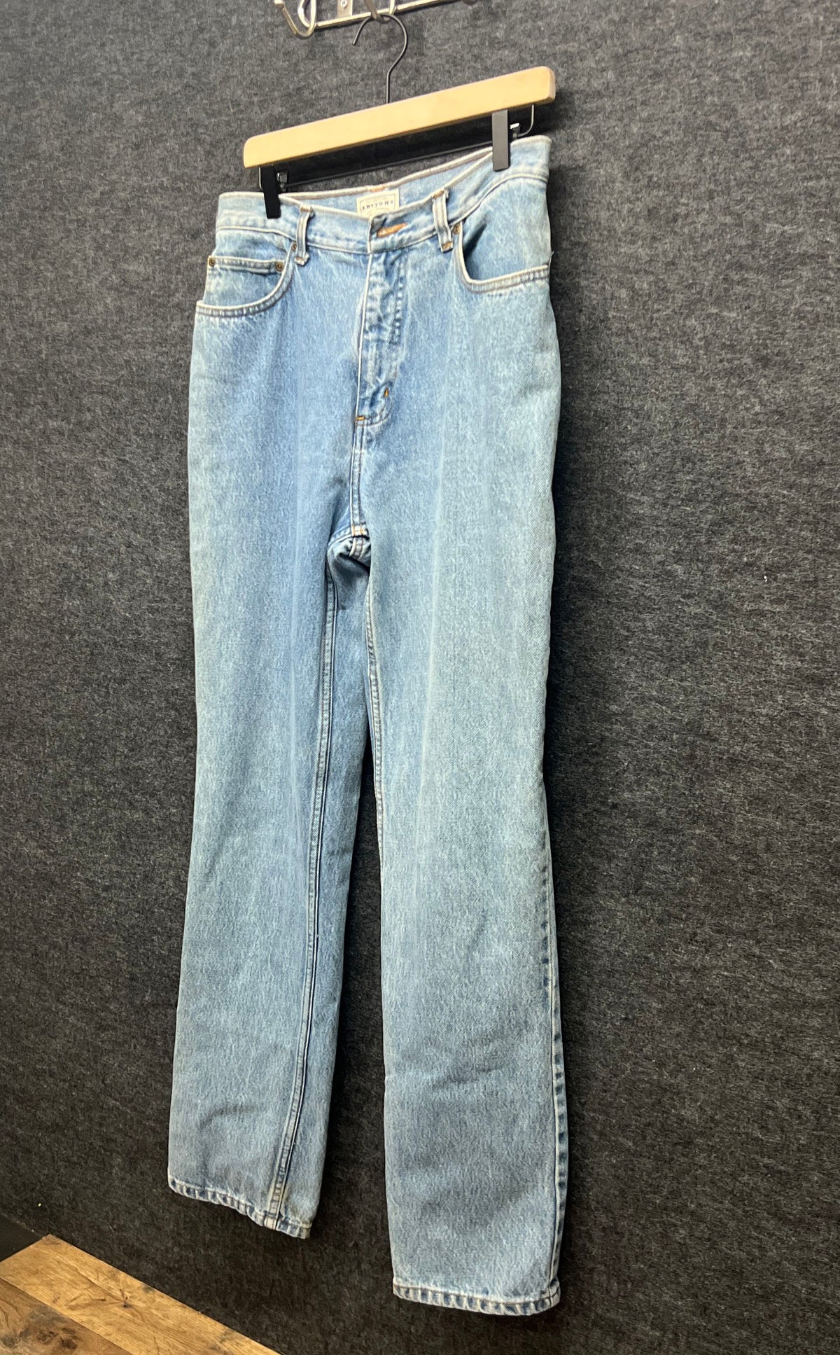 Vintage 90s Arizona Jean Company Women's Light Wash Straight Jeans Sz 11 Long