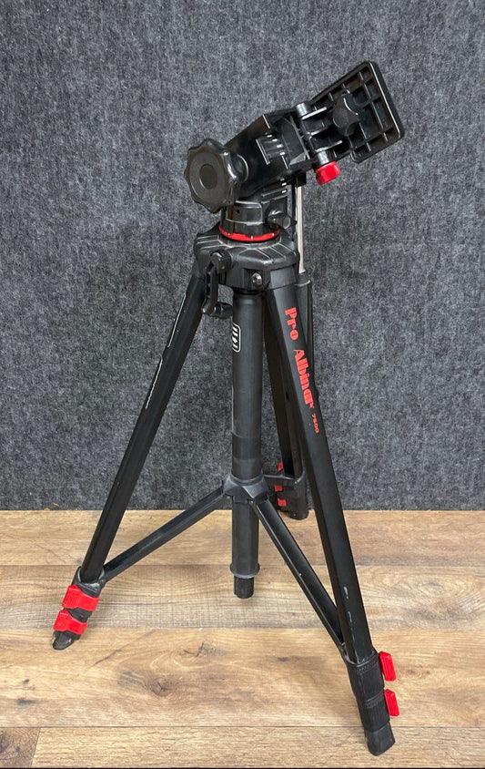 Vintage Albinar Pro 7500 Camera Tripod 3-Way Pan Tilt Head Quick Release