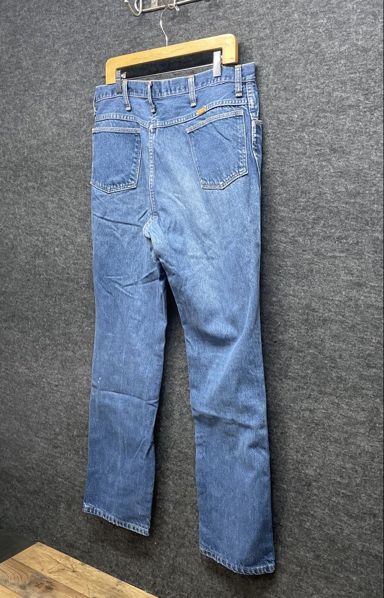 Vintage 90s Rustler Men's Made in USA Blue Denim Jeans Sz 38x34