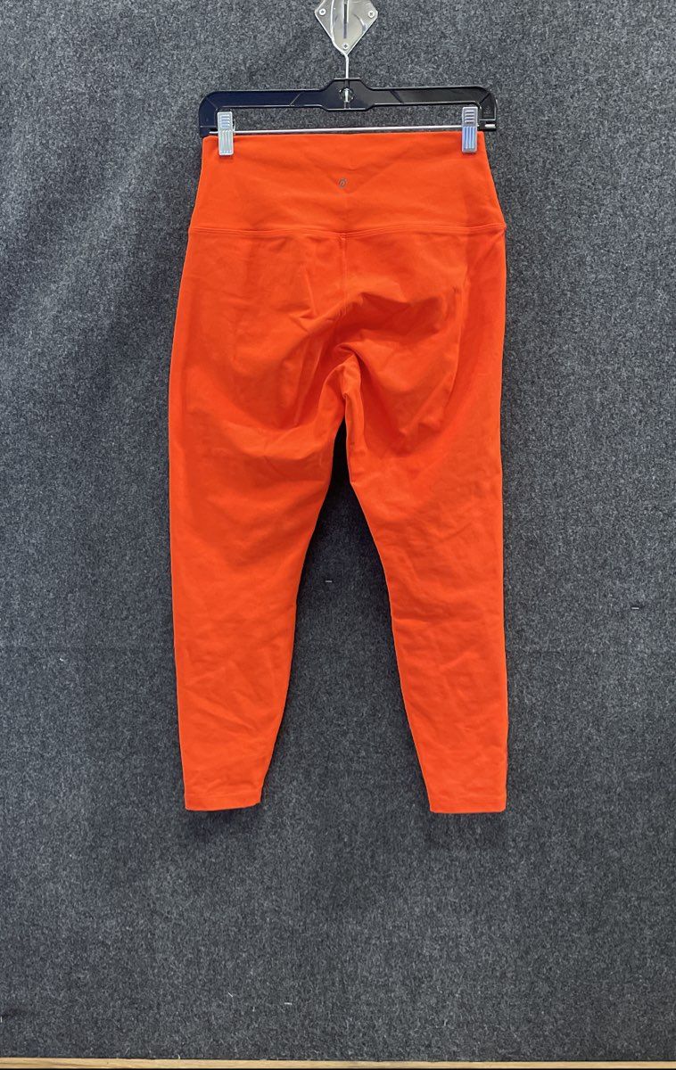 Peloton Women's Orange High Rise Athletic Yoga Leggings Sz L