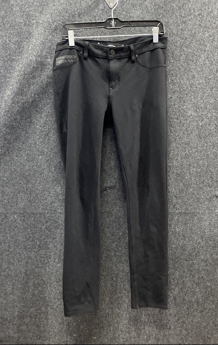 Calvin Klein Jeans Women's Black Viscose Blend Stretch Skinny Pants Sz 8