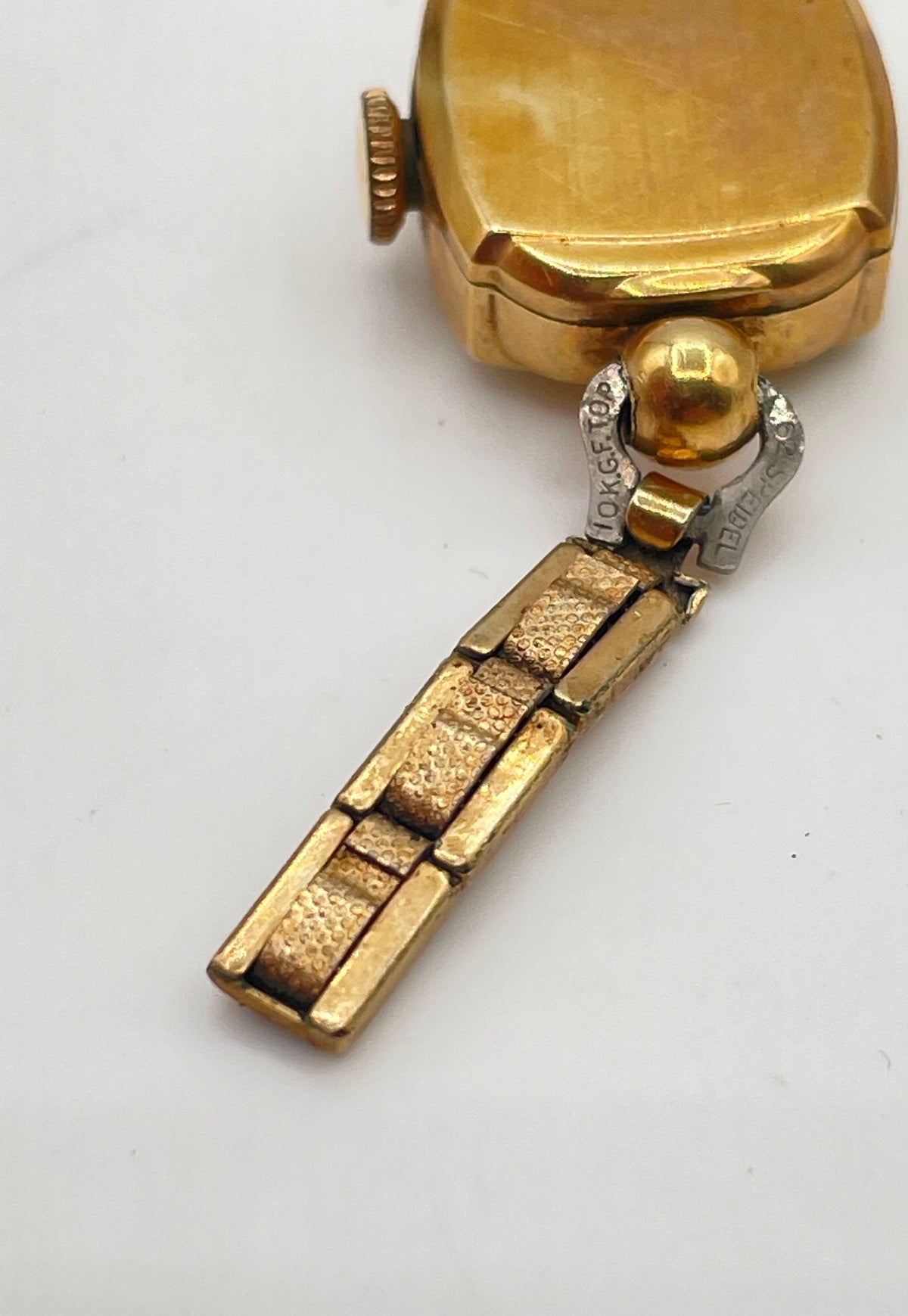 Davis & Hawley Co. 14k GF Case W/ 10k GF Top Caps Watch *Damaged & Not Working*
