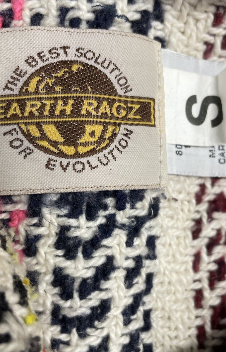 Earth Ragz & Baja Joe Men's Baja Hoodie Lot 3 Striped Woven Drug Rugs Sz S